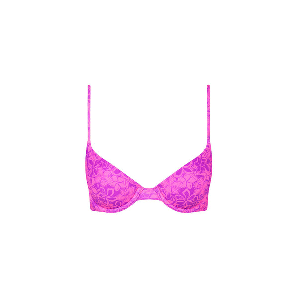 kulani kinis Slim Underwire Bra Bikini Top - Bubble Berry