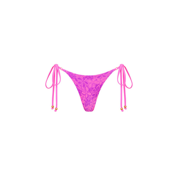 kulani kinis Thong Tie Side Bikini Bottom - Bubble Berry