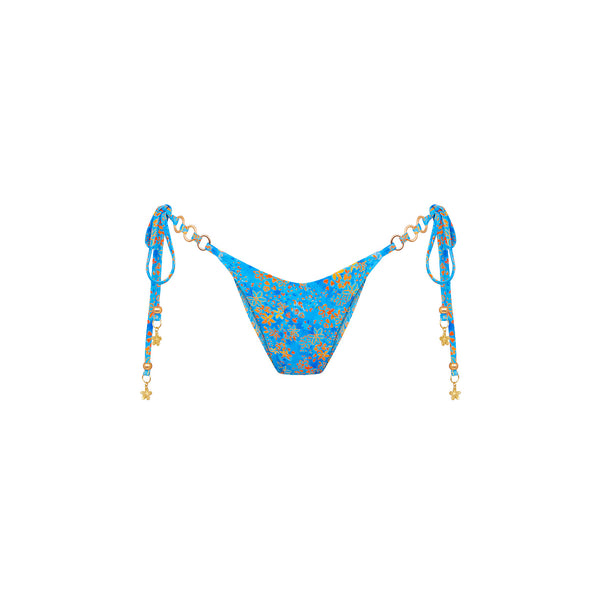 kulani kinis Trio Ring Cheeky Tie Bikini Bottom - Cream Soda