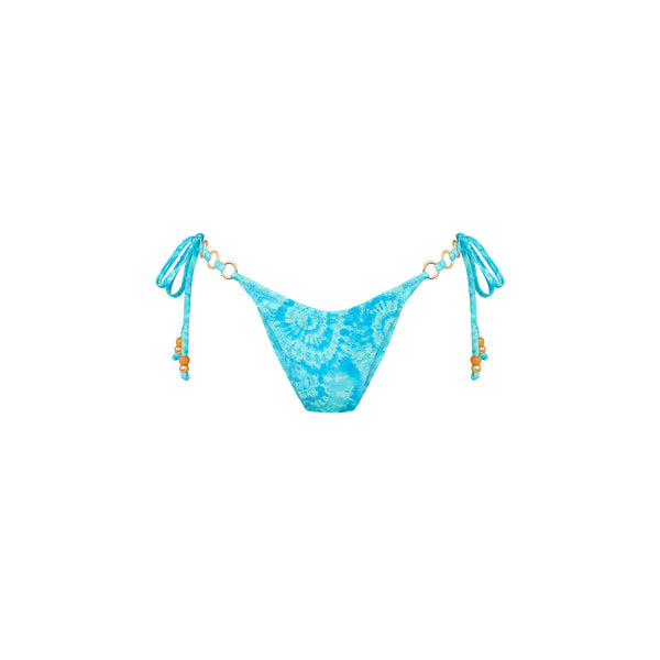 kulani kinis Trio Ring Cheeky Tie Bikini Bottom - Starry Seas