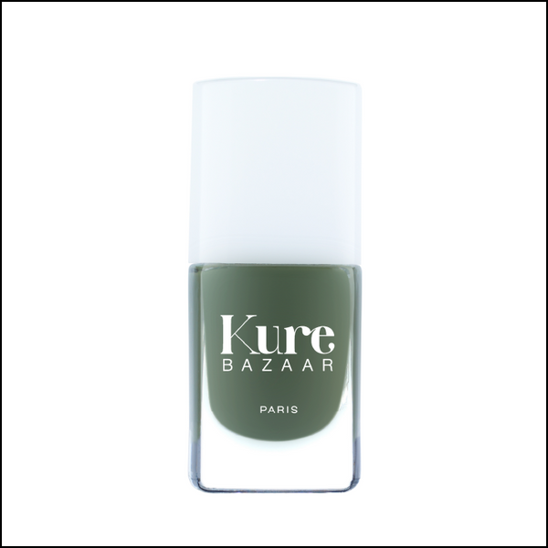 kure bazaar Khaki by Kure Bazaar Non-Toxic Olive Green Nail Polish