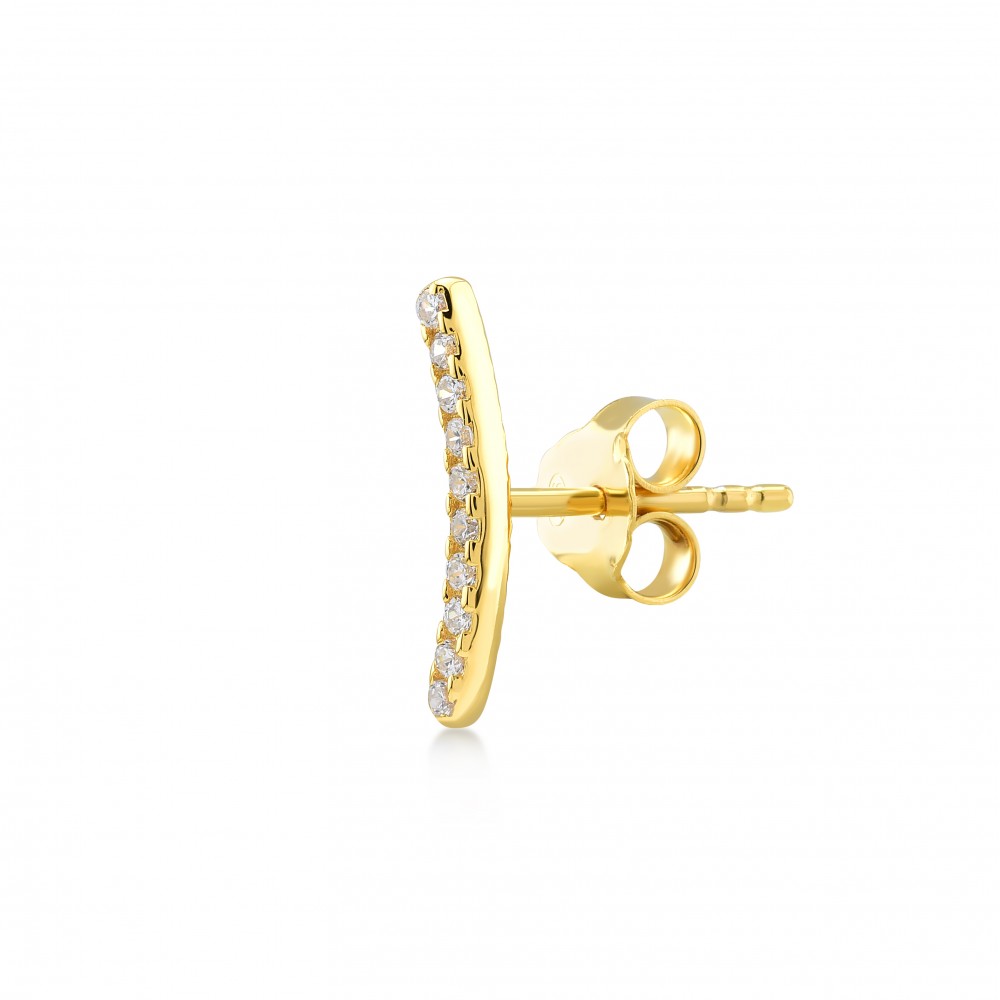 kurshuni Arc Sterling Silver Earring (Sold INDIVIDUALLY)