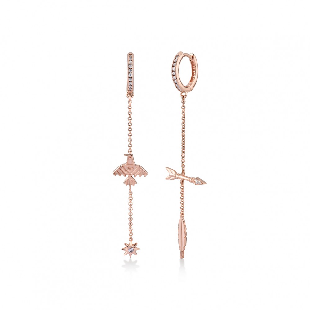 kurshuni Amulet Sterling Silver Earrings Set