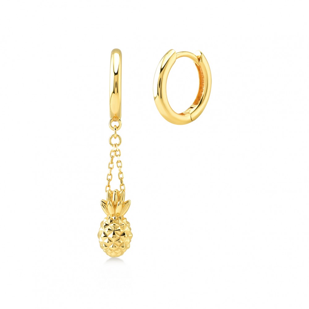 kurshuni Ananas Sterling Silver Earrings Set