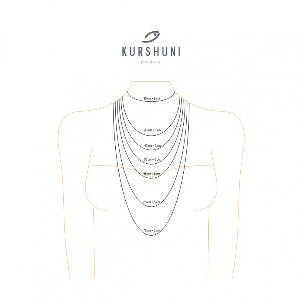 Kurshuni Ananas Sterling Silver Necklace