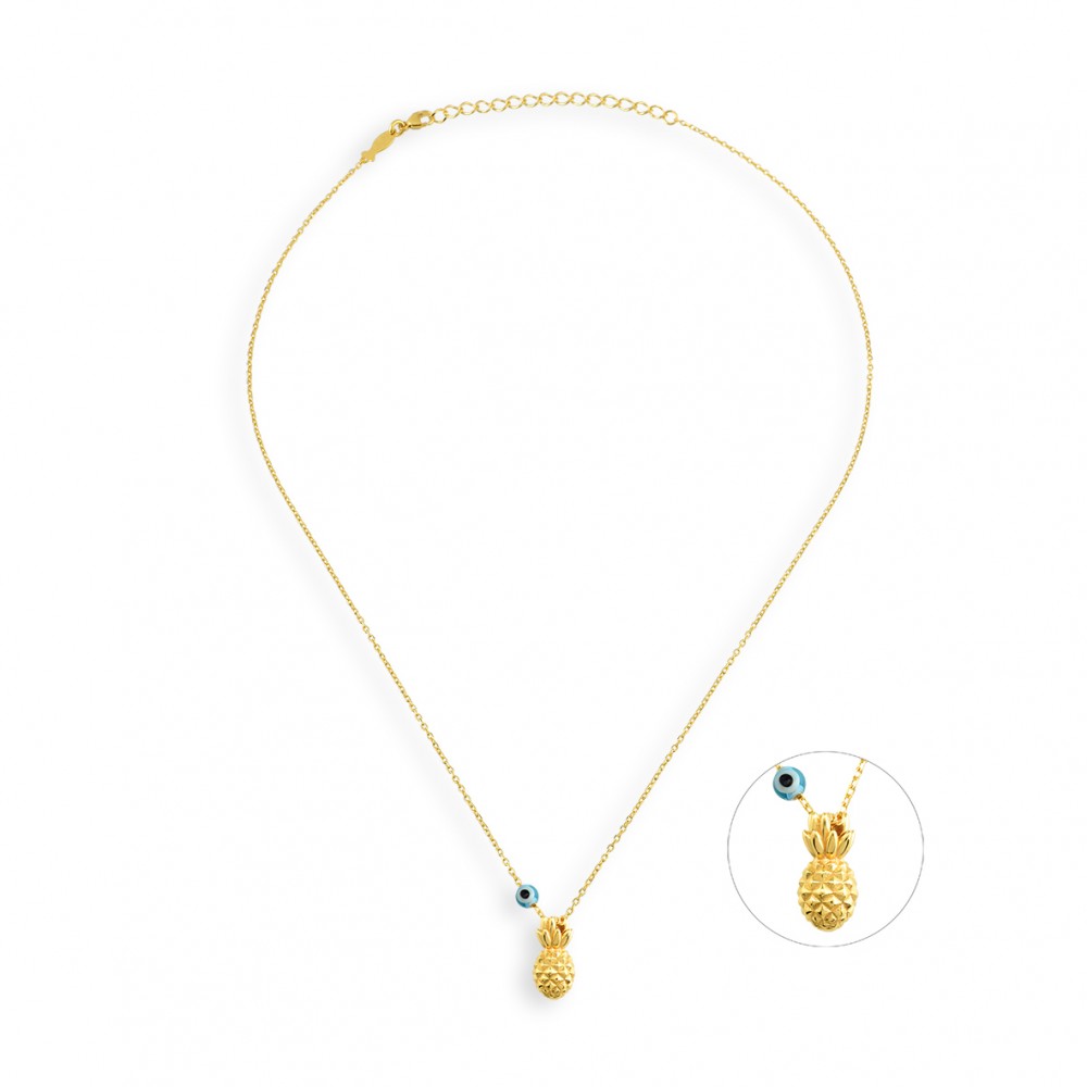 kurshuni Ananas Sterling Silver Necklace