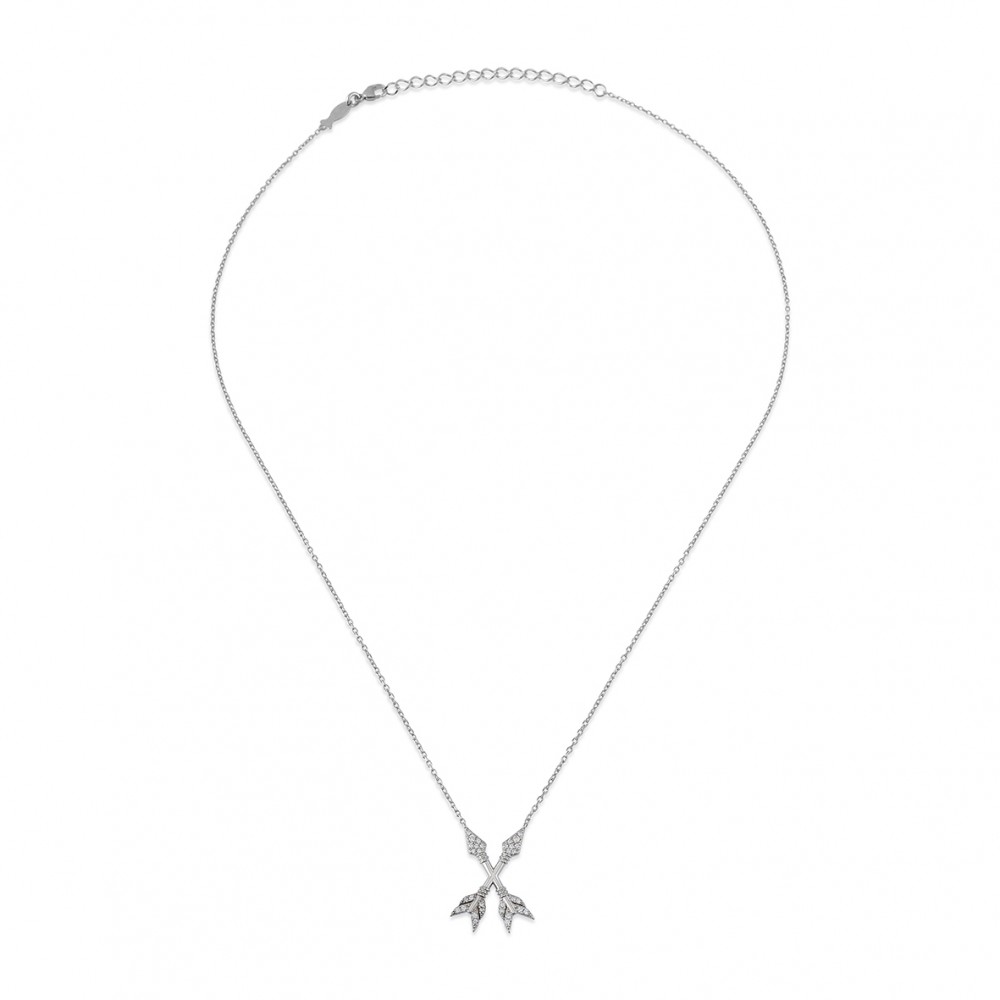 kurshuni Besties Arrow Sterling Silver Necklace
