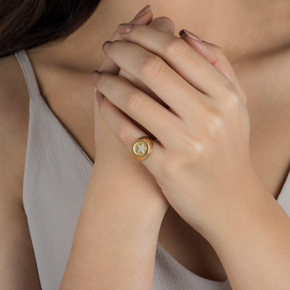 Kurshuni Chevalier Star Sterling Silver Ring