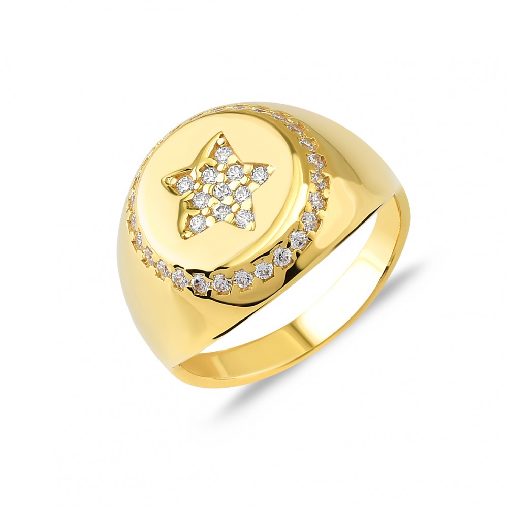 kurshuni Chevalier Star Sterling Silver Ring