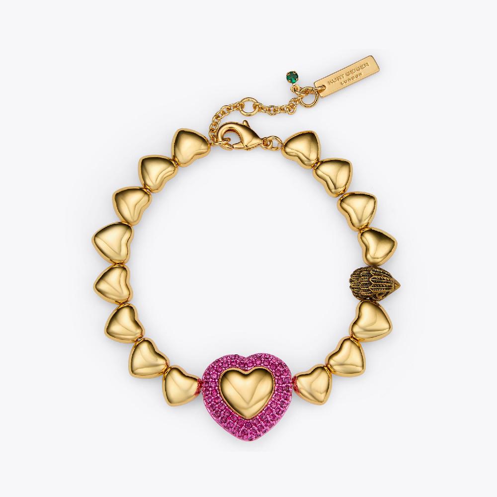 kurt geiger beaded heart bracelet
