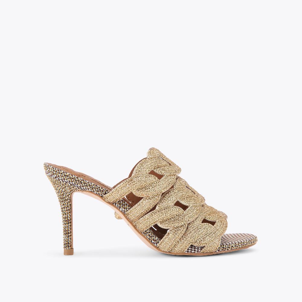 kurt geiger crystal chain heel