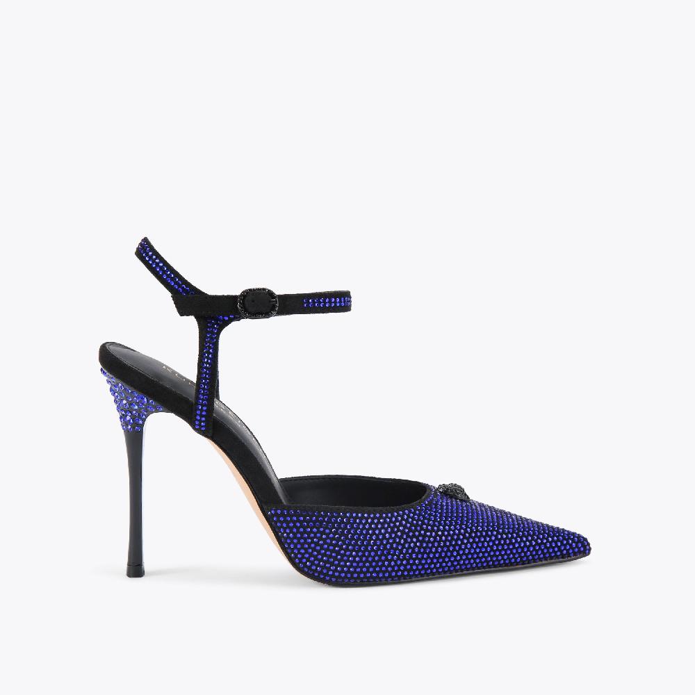 kurt geiger eagle point ankle strap heel