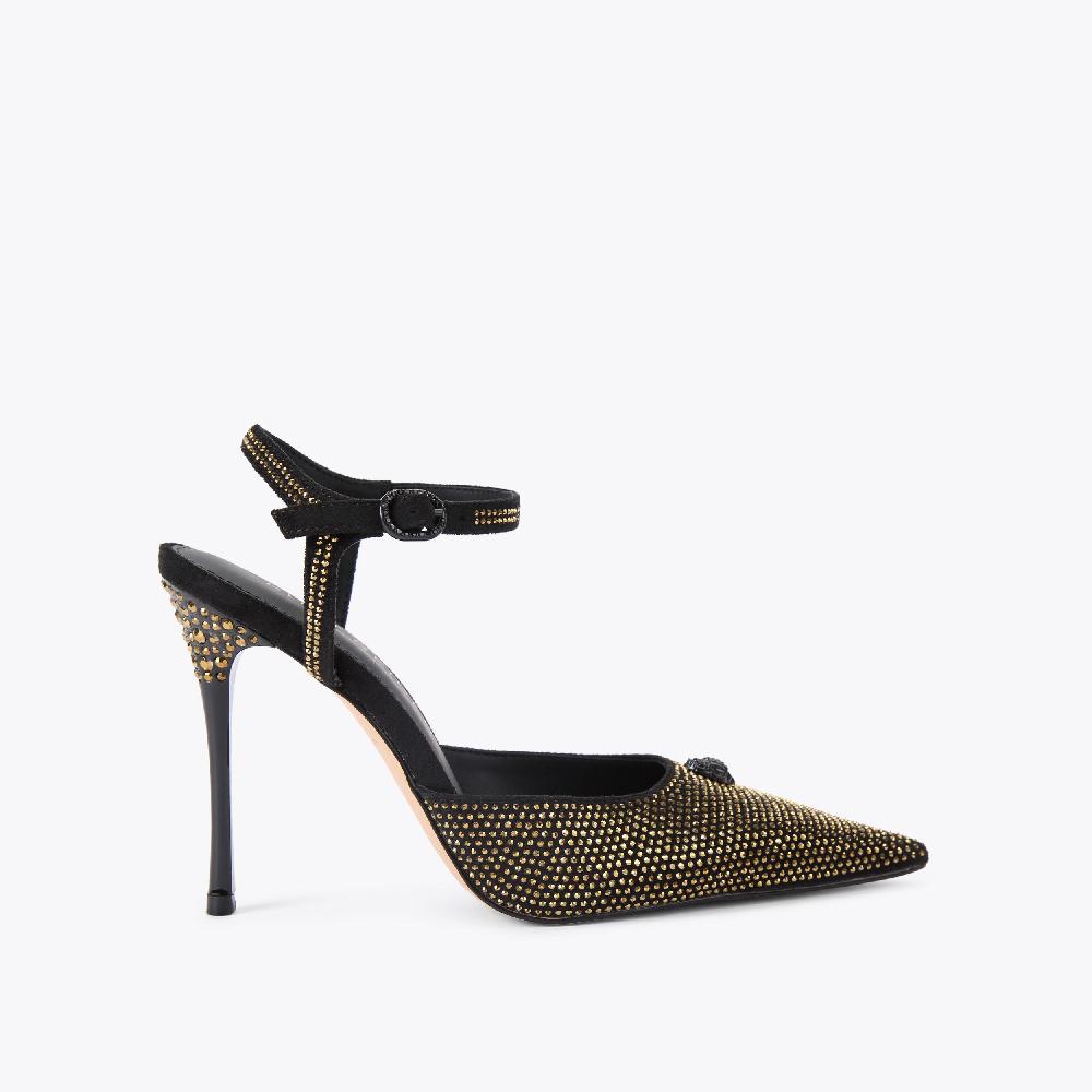 kurt geiger eagle point ankle strap heel