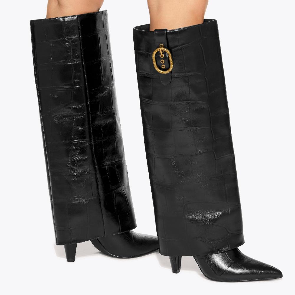 kurt Geiger Fold Over Tall Boot