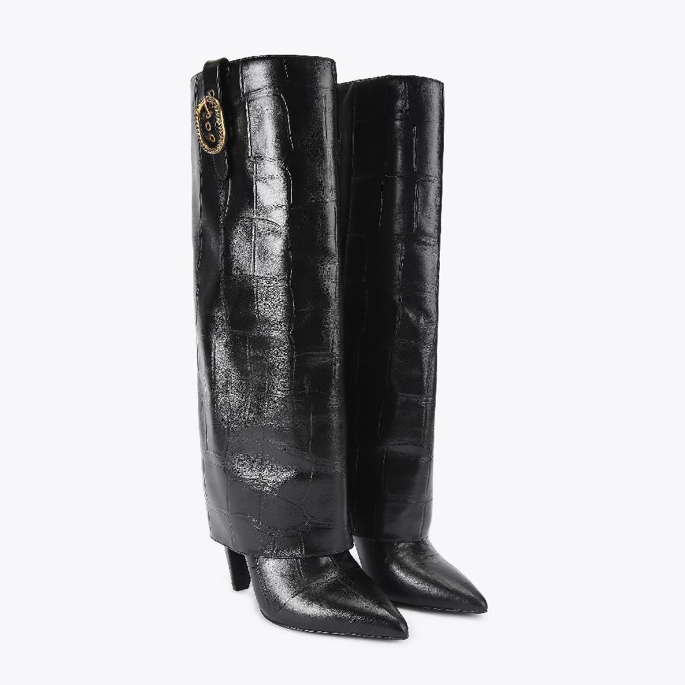 kurt Geiger Fold Over Tall Boot