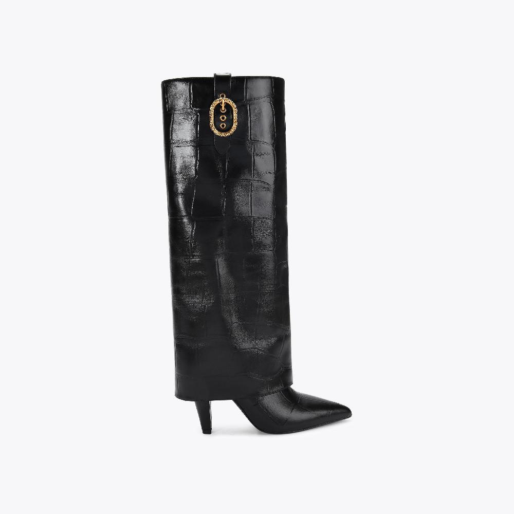 kurt geiger fold over tall boot