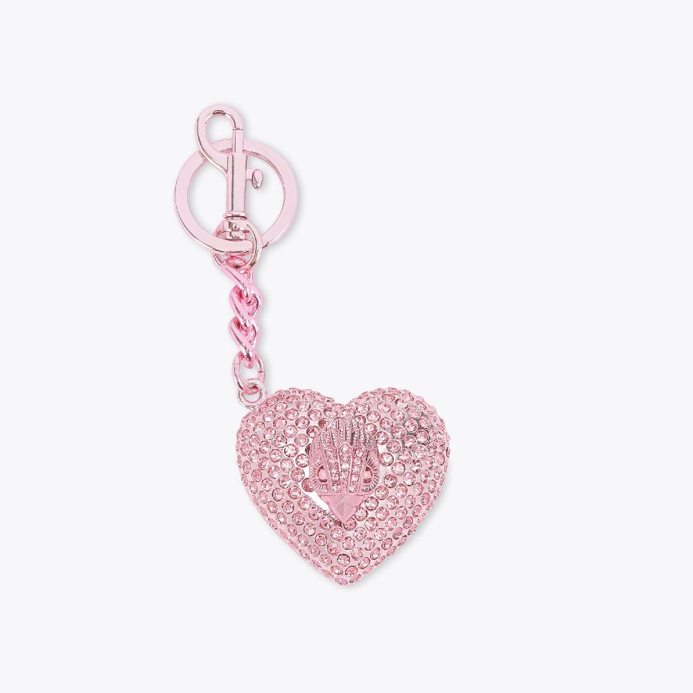kurt geiger heart crystal keyring