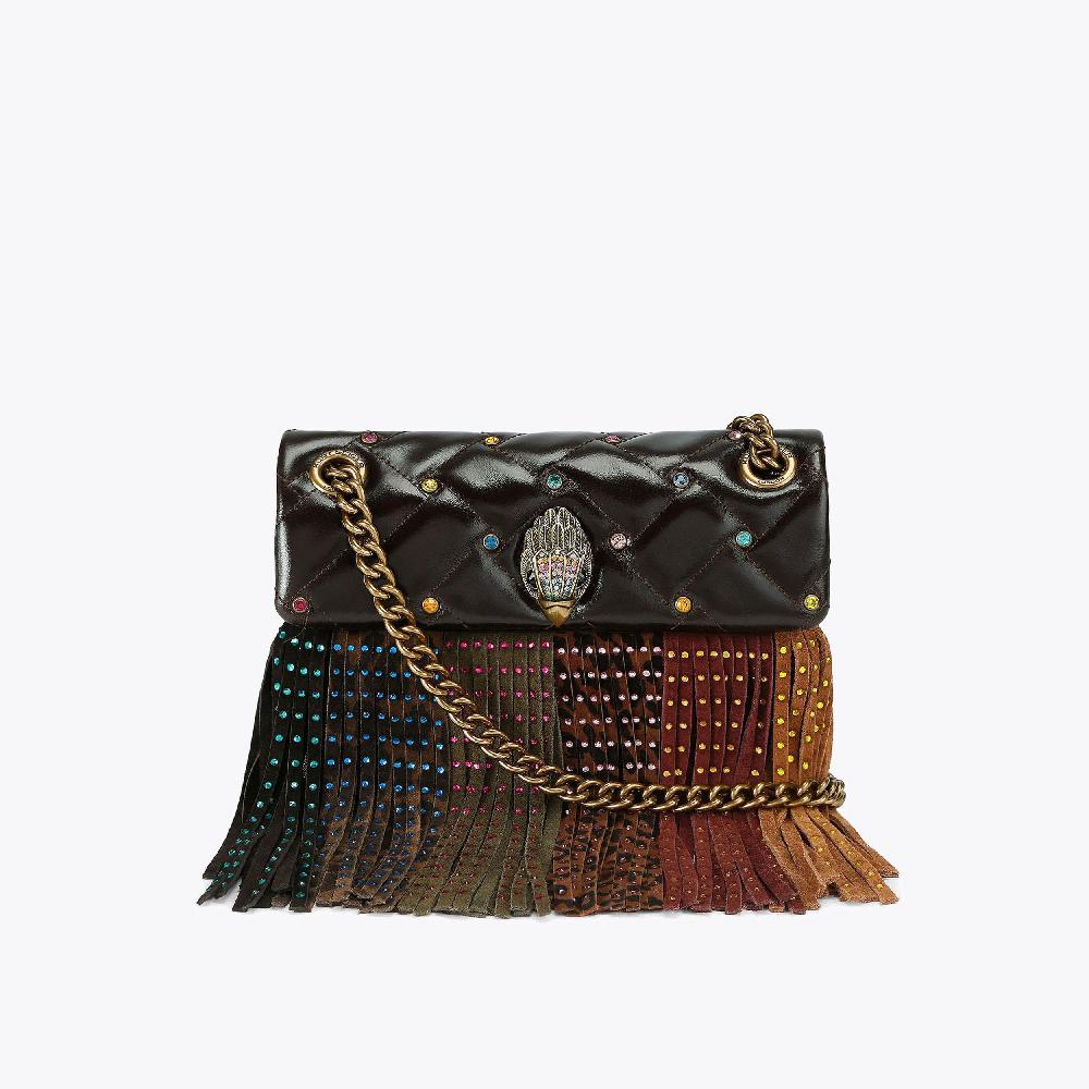 kurt geiger mini kensington fringe bag