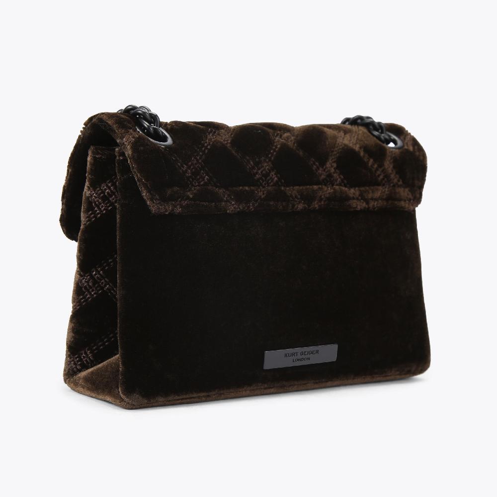 Kurt Geiger Mini Velvet Kensington Bag