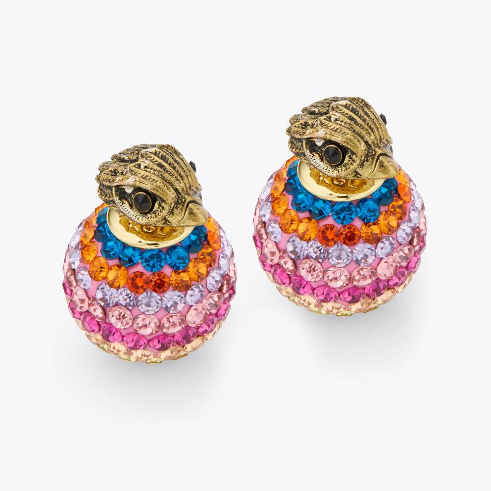 kurt geiger pave bubble stud earrings