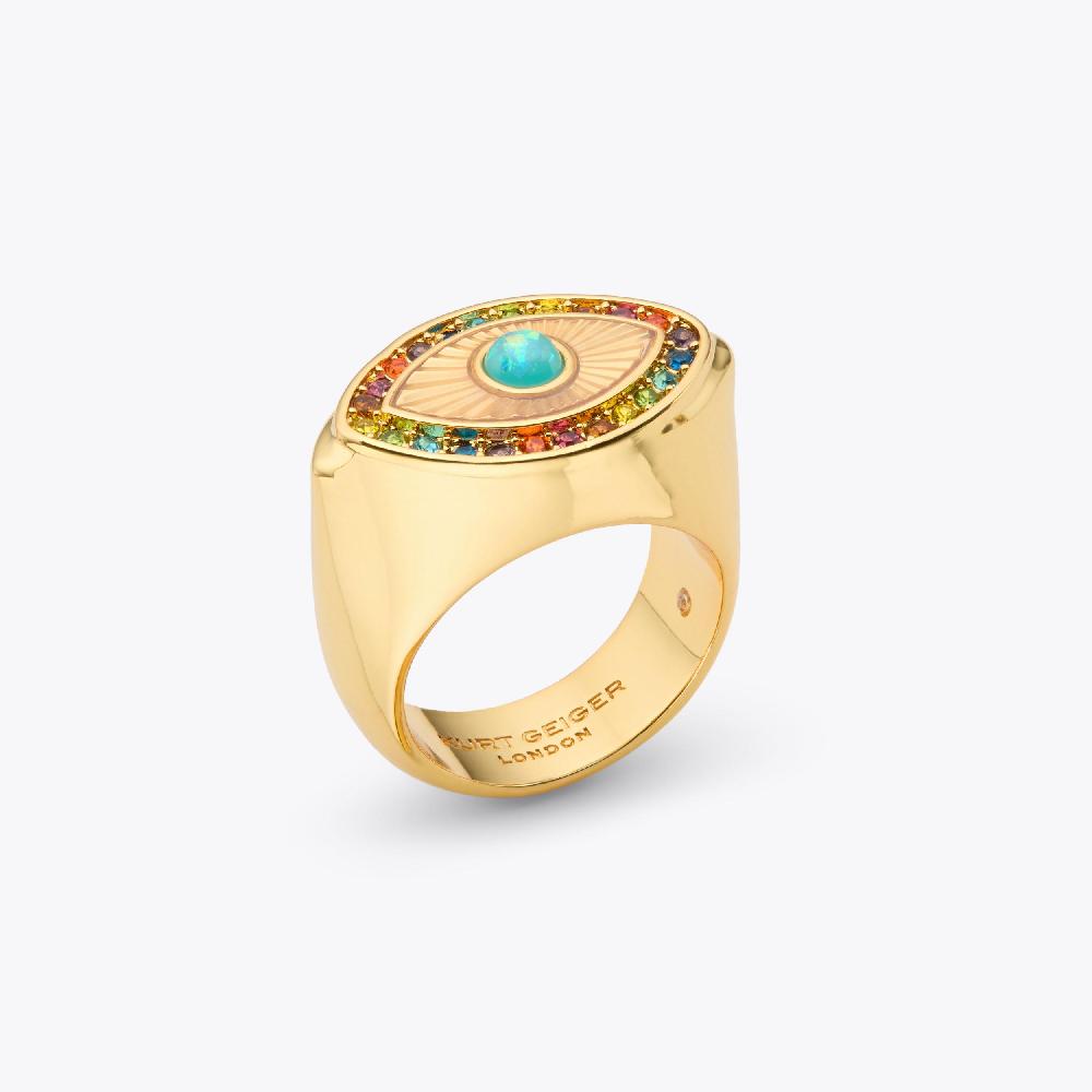kurt geiger rainbow eye ring