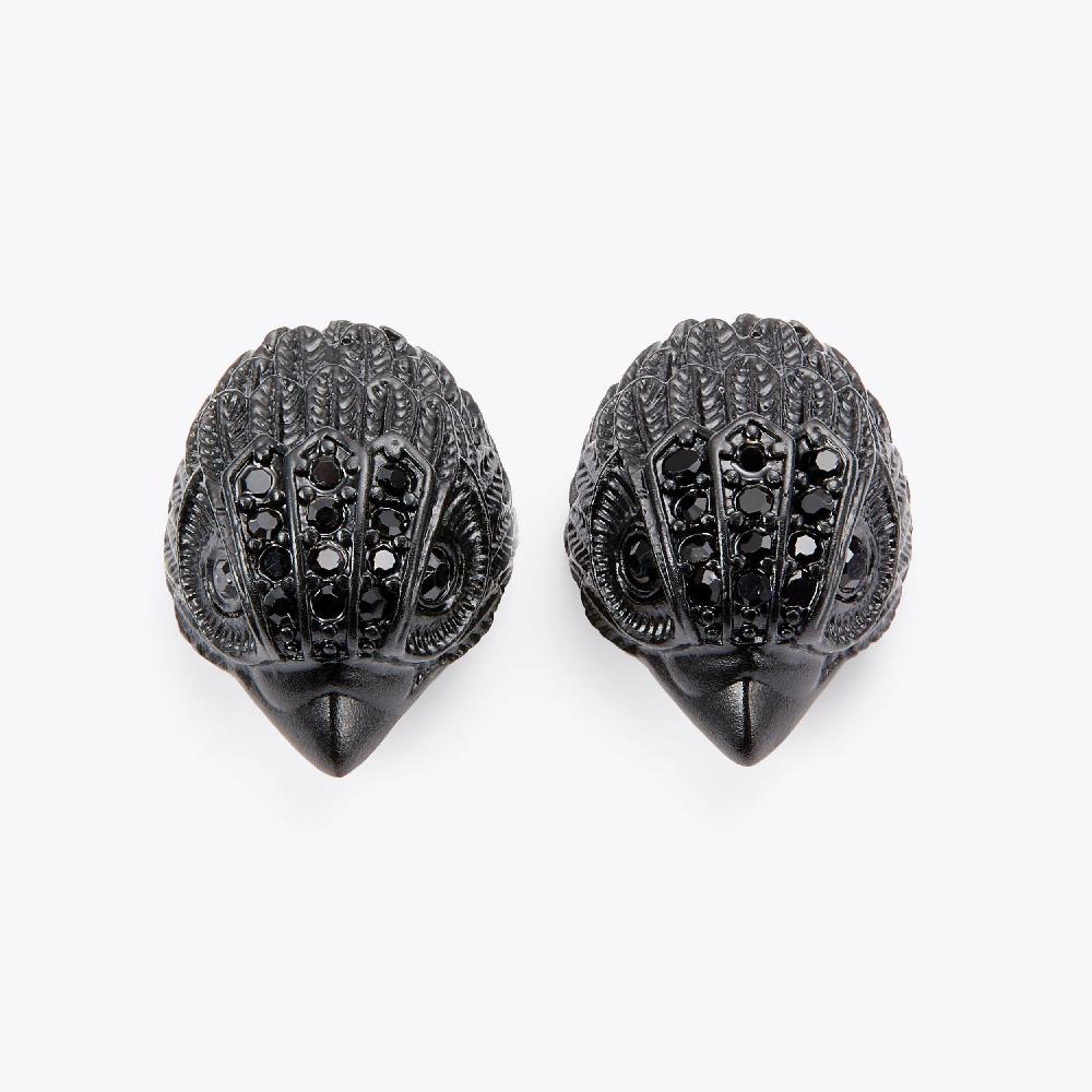 kurt geiger small crystal eagle stud earrings
