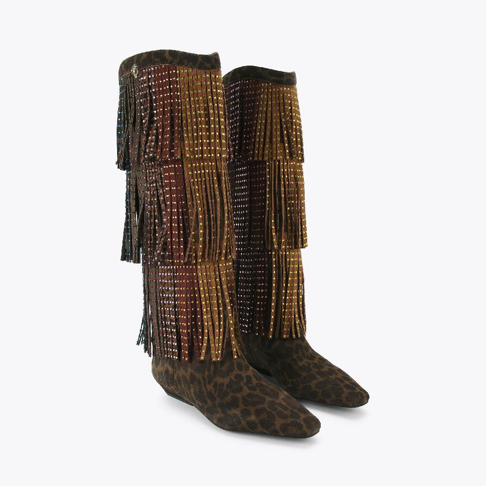 Kurt Geiger Western Fringe Pull On Boot