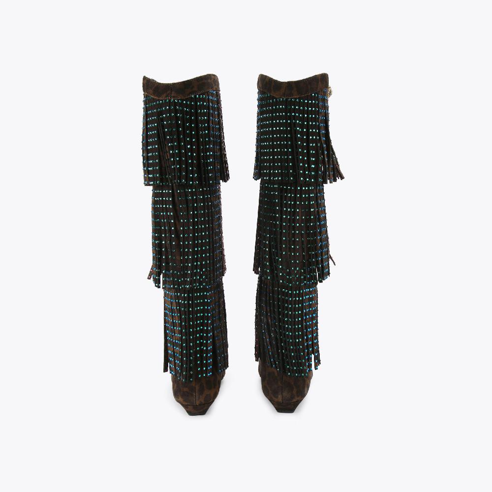 Kurt Geiger Western Fringe Pull On Boot