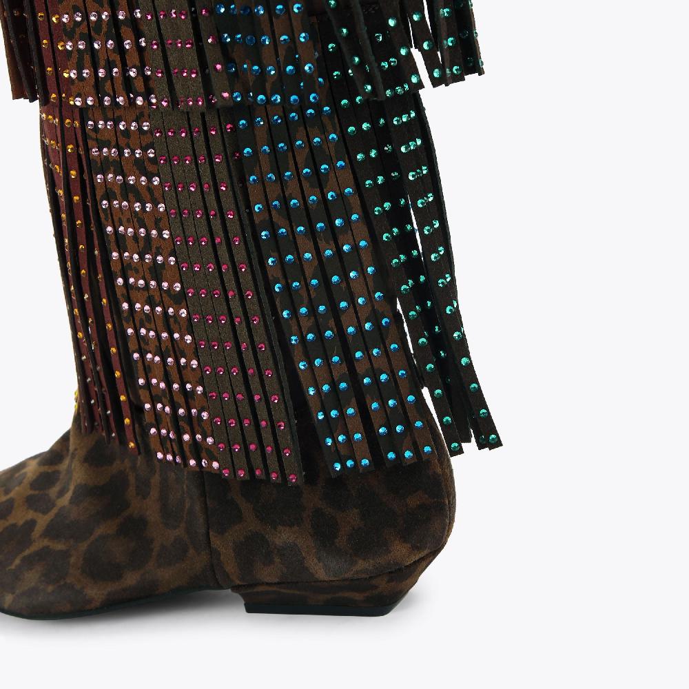 Kurt Geiger Western Fringe Pull On Boot