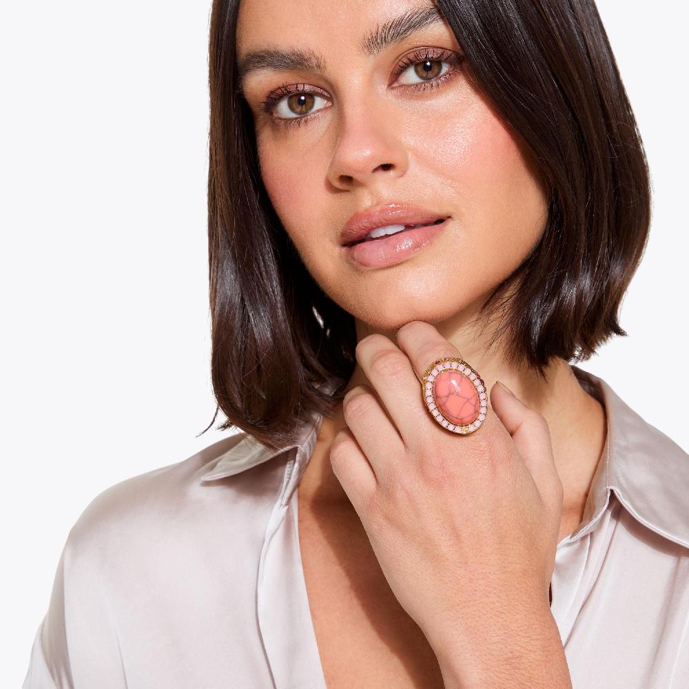 Kurt Geiger Xl Oval Cocktail Ring