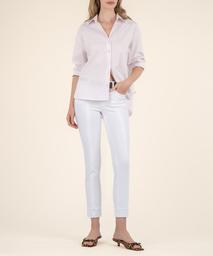 kut from the kloth Amy Front Seam Crop Straight Leg
