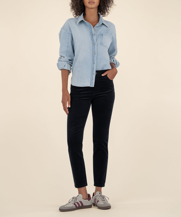 kut from the kloth Charlize Corduroy High Rise Cigarette Leg