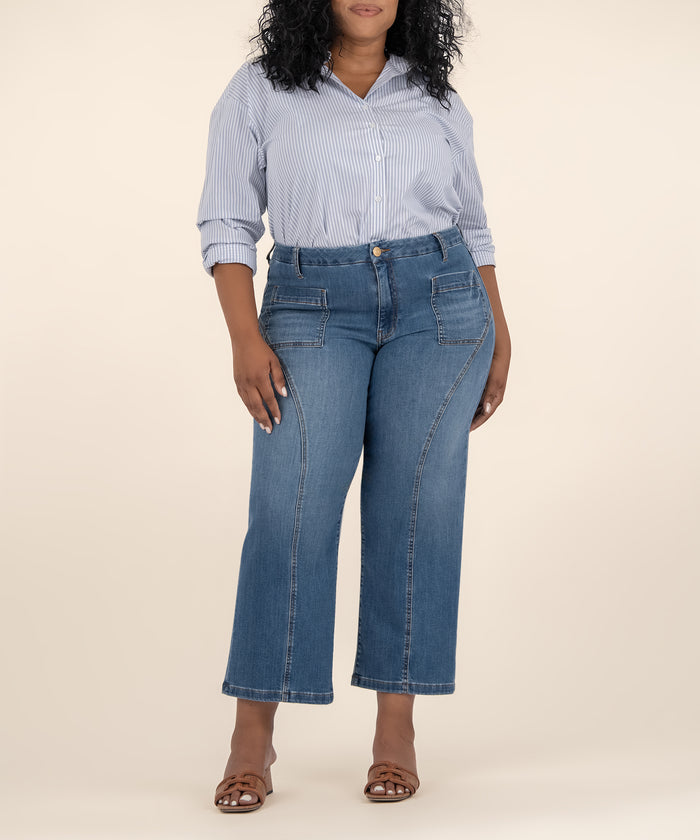 kut from the kloth Charlotte High Rise Wide Leg Plus