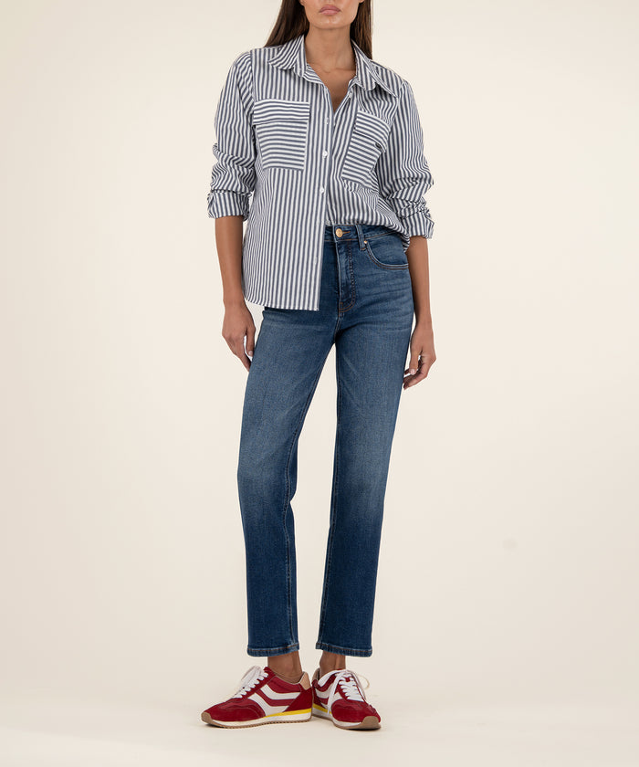 kut from the kloth Elizabeth High Rise Straight Leg Pant