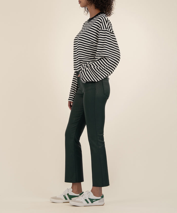 Kut From The Kloth Kelsey Coated High Rise Ankle Flare