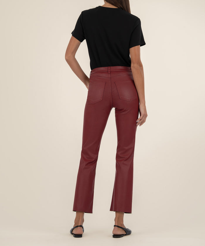 Kut From The Kloth Kelsey Coated High Rise Ankle Flare