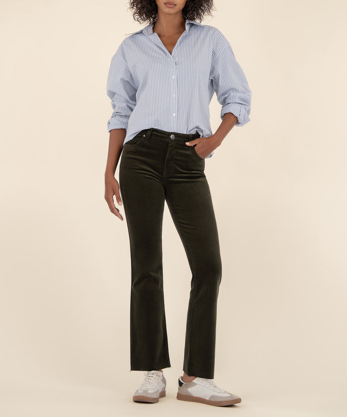 kut from the kloth Kelsey Corduroy High Rise Ankle Flare