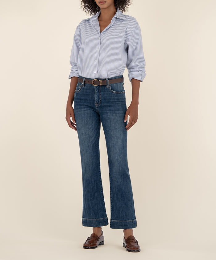 kut from the kloth Kelsey High Rise Ankle Flare Petite