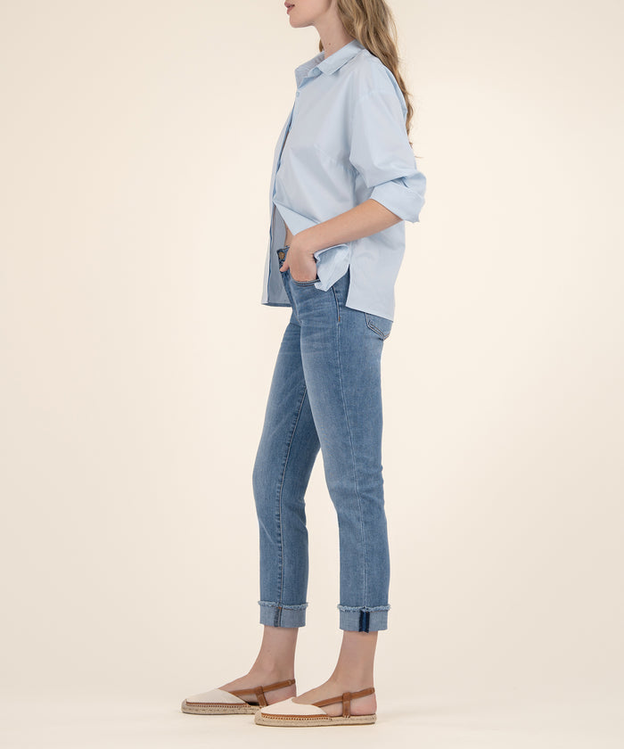 Kut From The Kloth Amy High Rise Crop Straight Leg