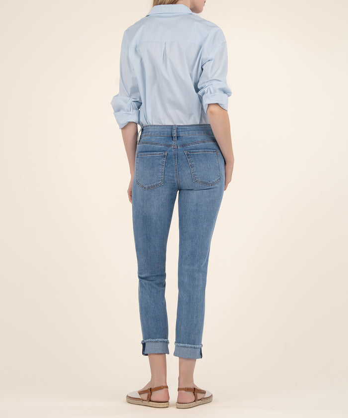 Kut From The Kloth Amy High Rise Crop Straight Leg