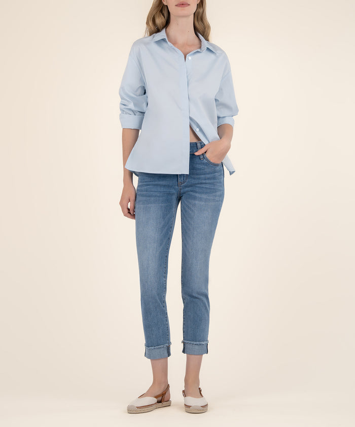 kut from the kloth Amy High Rise Crop Straight Leg