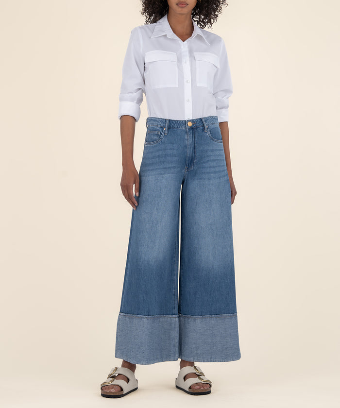 kut from the kloth Blake High Rise Crop Wide Leg