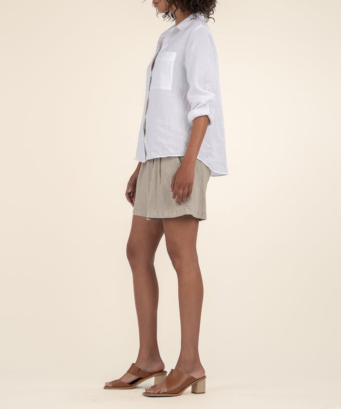 Kut From The Kloth Catalina Linen Pleated Short