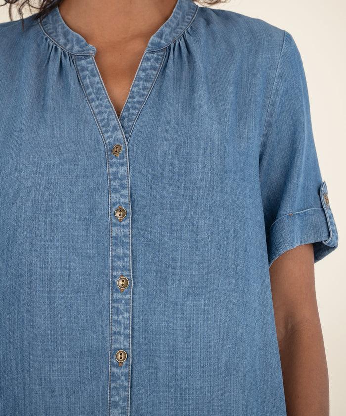 Kut From The Kloth Delphi Tiered Denim Dress
