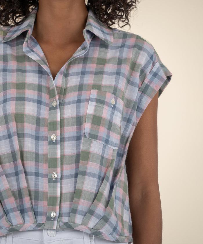 Kut From The Kloth Gaia Pleat Hem Top