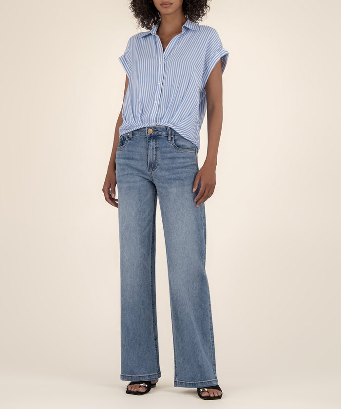 kut from the kloth Gaia Pleat Hem Top