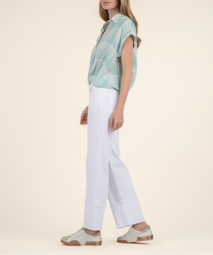 Kut From The Kloth Gaia Pleat Hem Top