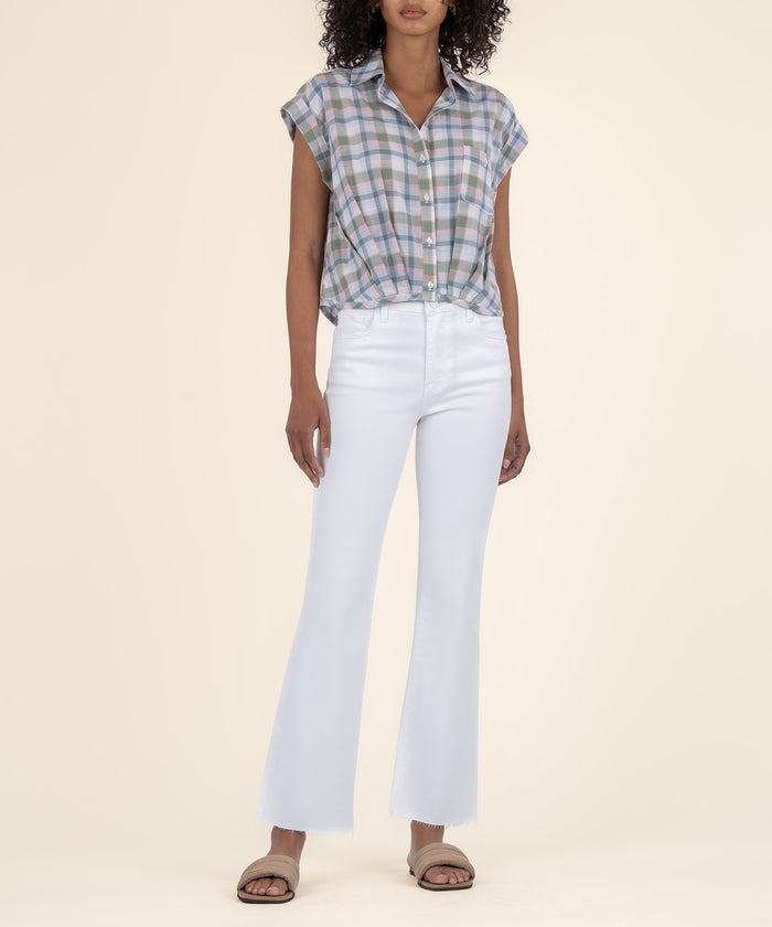 kut from the kloth Gaia Pleat Hem Top