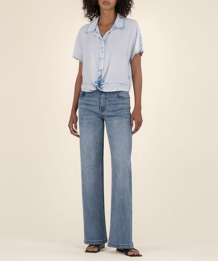 kut from the kloth Hosanna Drop Shoulder Top