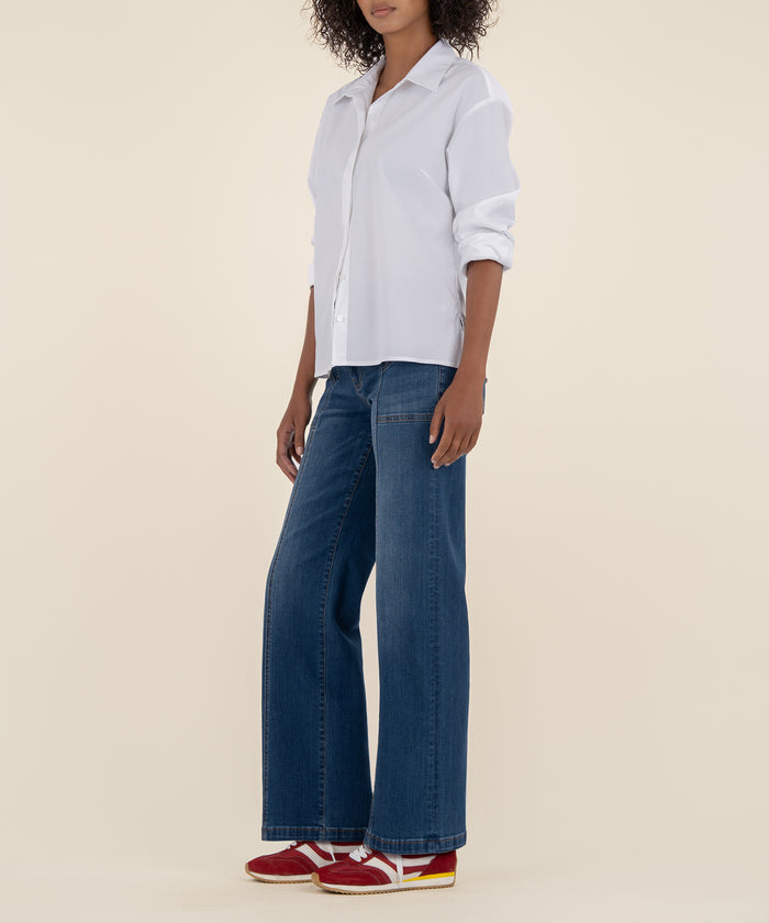 Kut From The Kloth Jean High Rise Wide Leg Petite